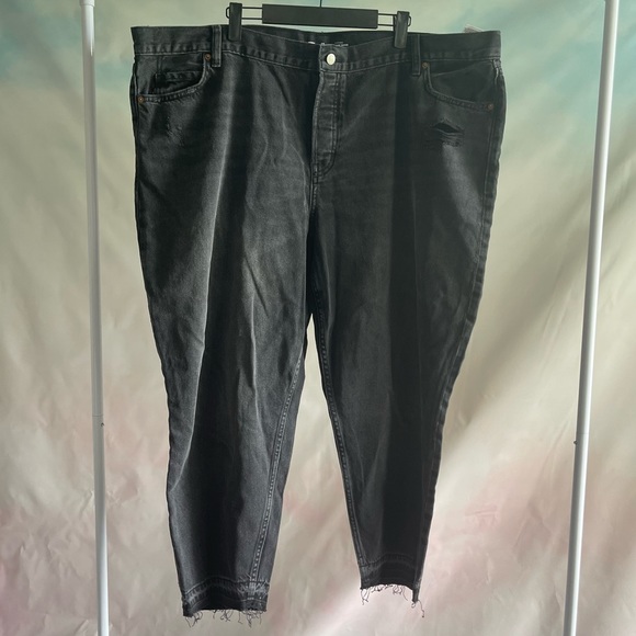 Old Navy High Rise Slouchy Taper Black Jean Women’s Size 22 - Picture 10 of 10